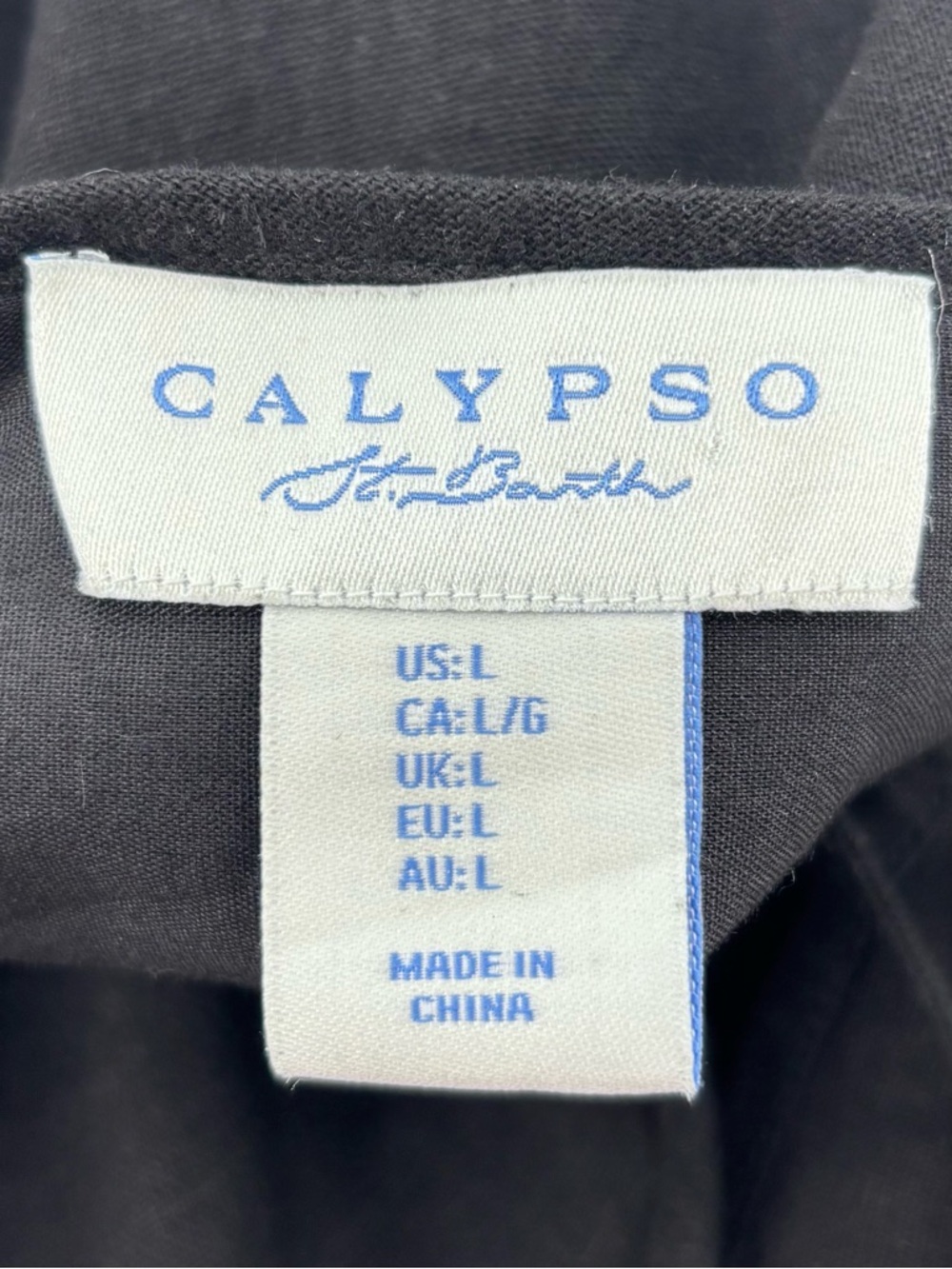 Calypso St. Barth Coastal Chic Boho Linen  Embroidered Tropical Print Mini Dress - Picture 9 of 14